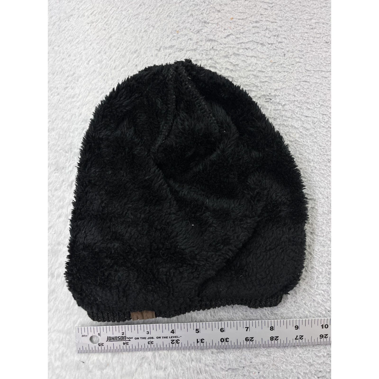 Vintage REDESS Beanie Toque Womens One Size Black Sherpa Fleece 100% Acrylic Lined Size ONE SIZE - 4 Thumbnail