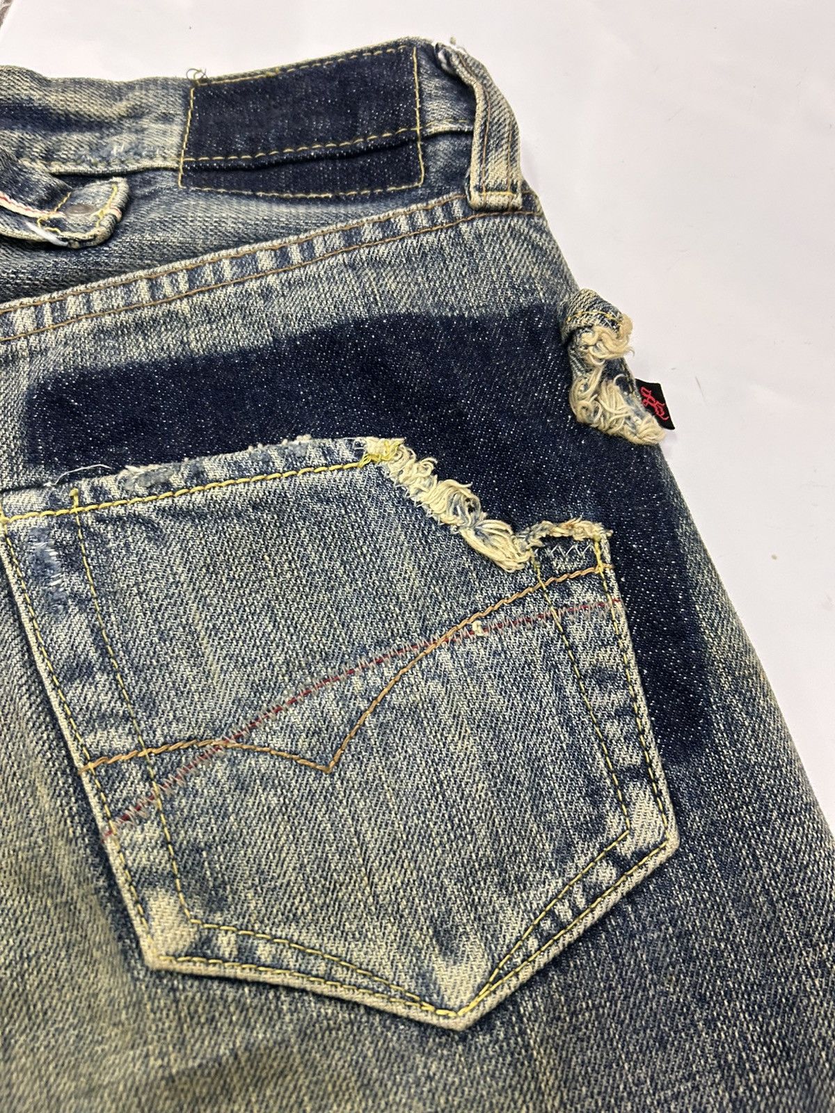 Japanese Brand Vintage Japanese Sweetcamel Distressed Selvedge Women Jeans Size US 29 - 13 Thumbnail
