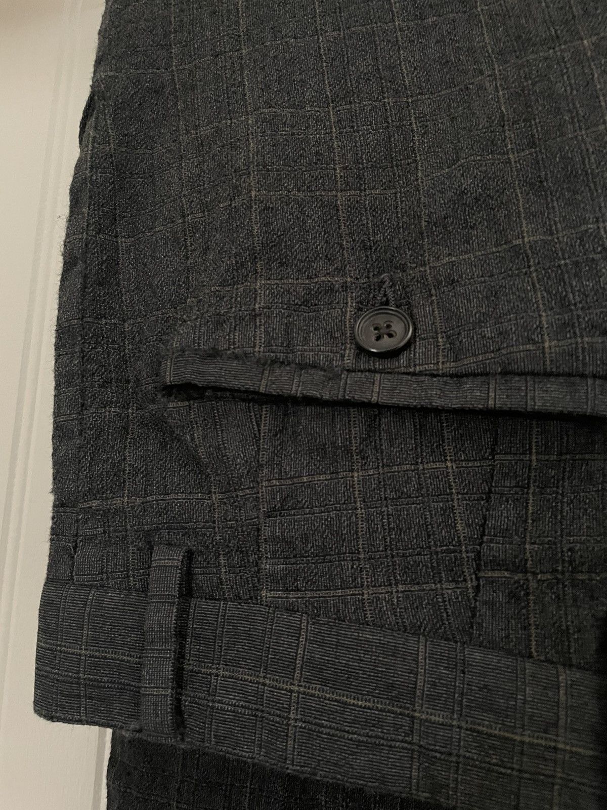 Textured Pattern Trousers