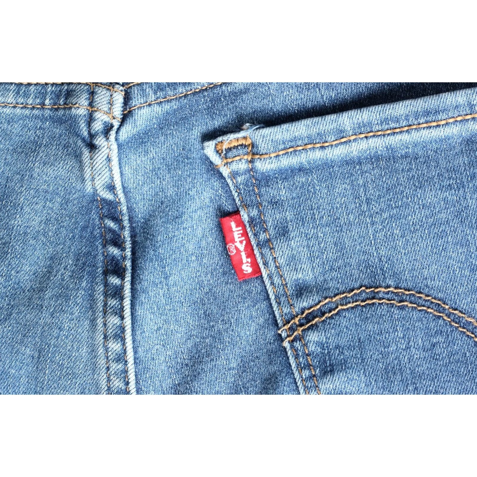 Levi's LEVI’S 710 SUPER SKINNY PREMIUM Big E Stretch Jeans Women W28 L32 DZ7889 Jeans Woman Slim Mid Rise 5-Pocket Blue Size 28" / US 6 / IT 42 - 5 Thumbnail