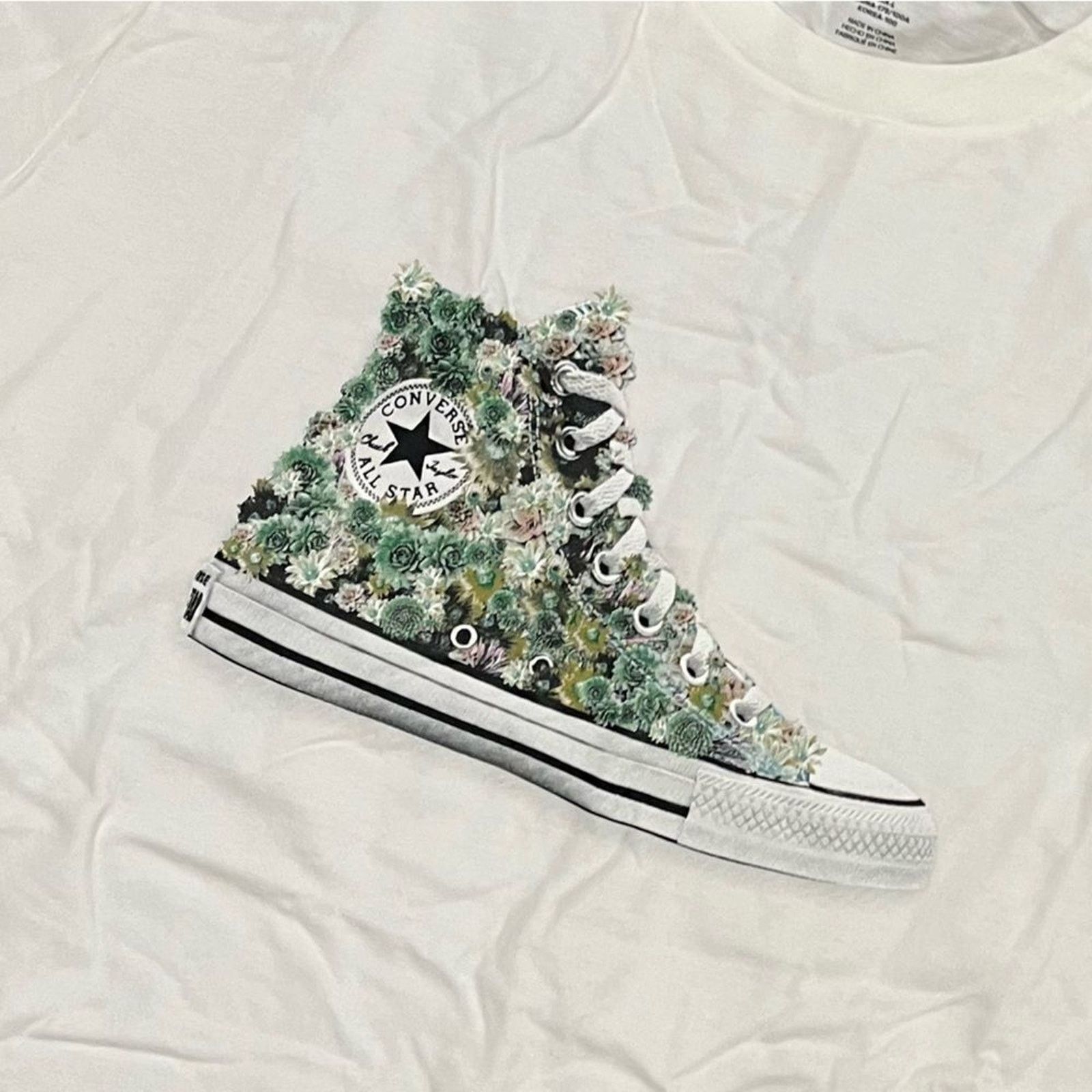 Converse NWT Converse Mens Flower Chuck Graphic Tee Short Sleeve Sz M Size US M / EU 48-50 / 2 - 8 Thumbnail