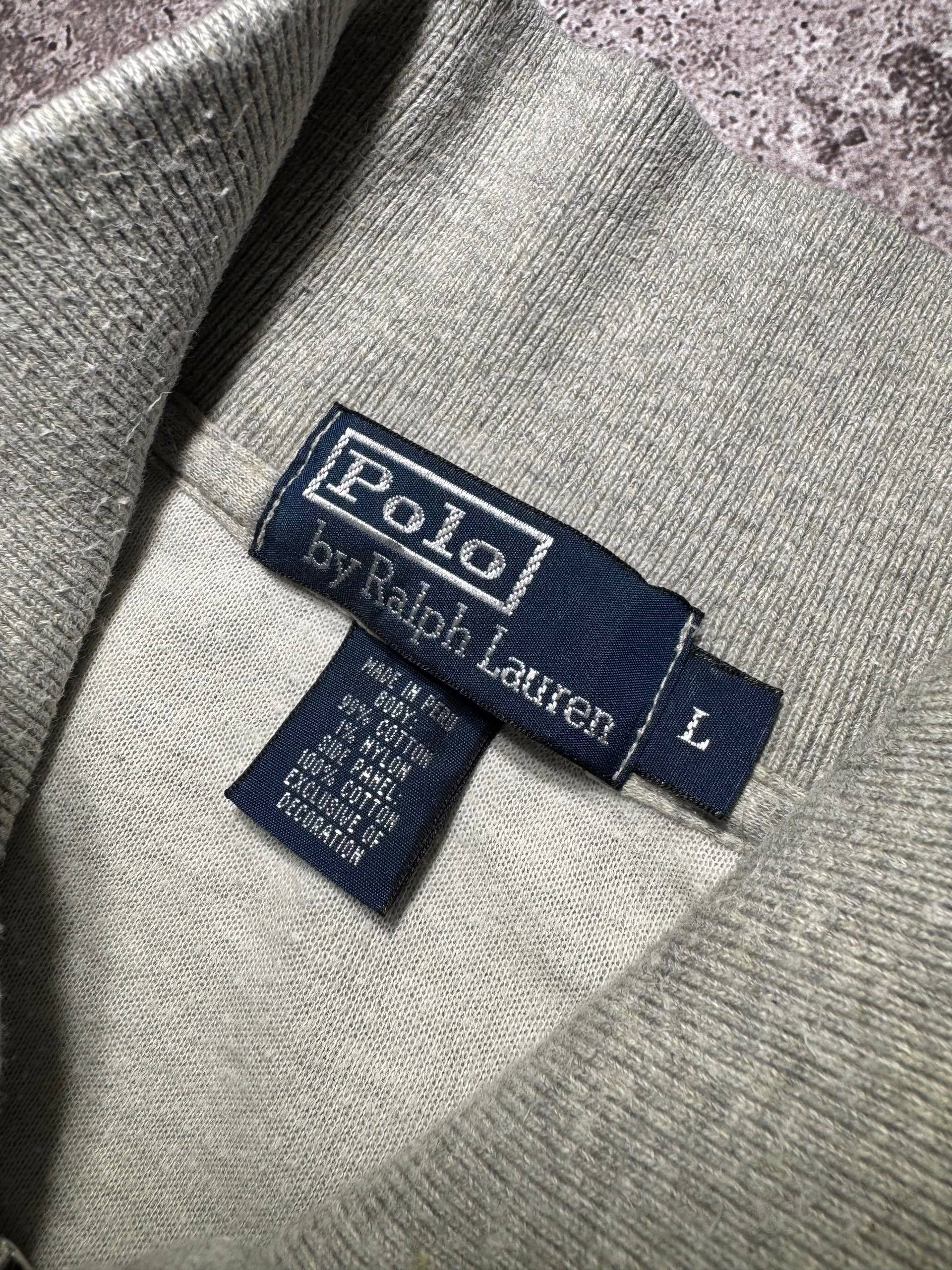 Polo Ralph Lauren Polo Ralph Lauren Vintage Gray Zipped Sweatshirt Streetwear Size US L / EU 52-54 / 3 - 6 Thumbnail