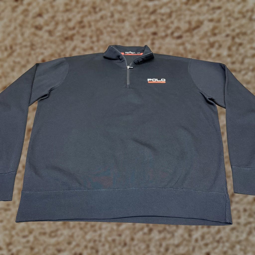 Vintage Polo Sport Ralph Lauren Sweatshirt Mens L Blue 1/4 Zip Fleece Pullover Size US L / EU 52-54 / 3 - 1 Thumbnail