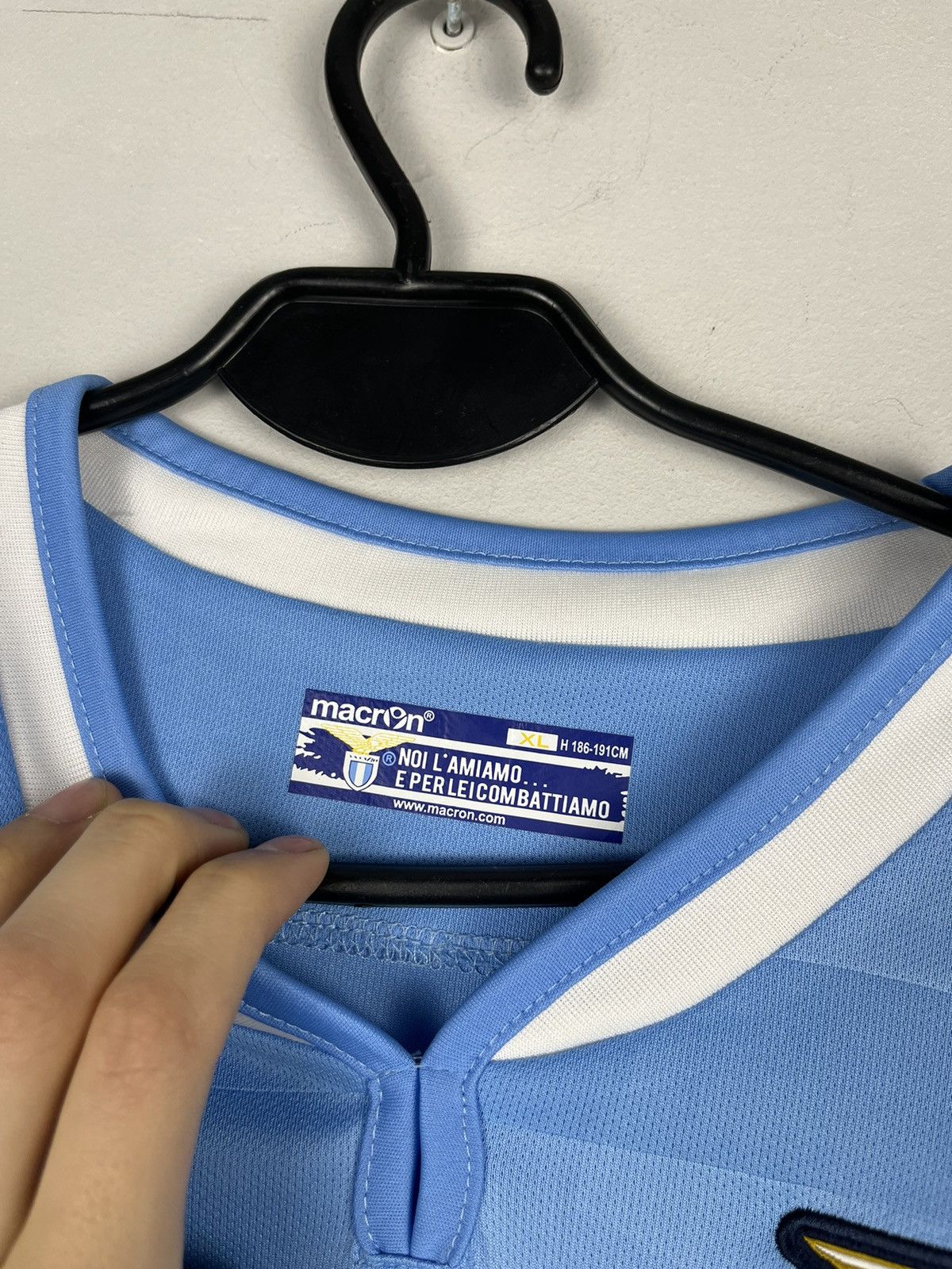 Macron SS Lazio macron 2019/2020 home Jersey Size US XL / EU 56 / 4 - 8 Thumbnail