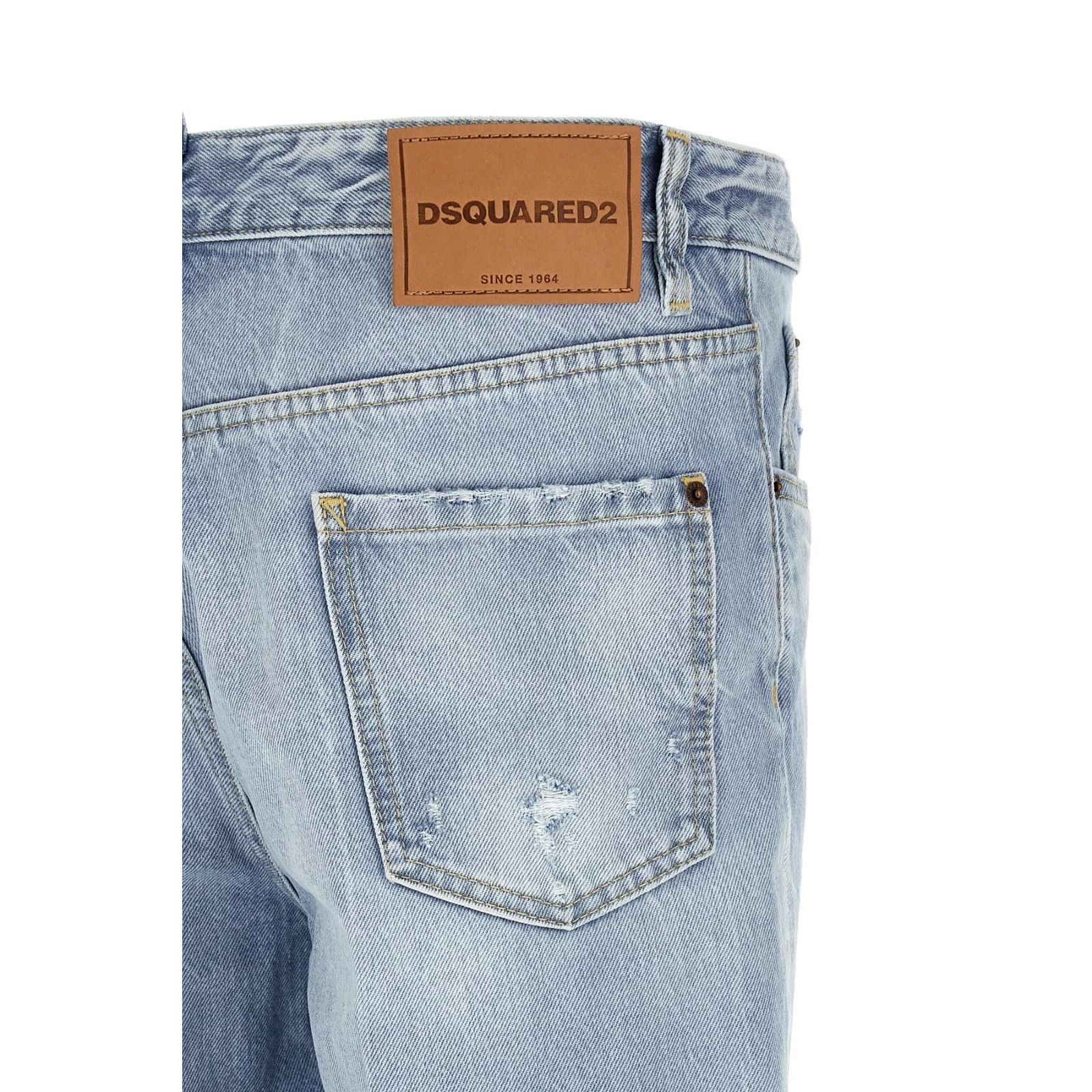 Dsquared2 DSQUARED2 642 Blue Denim Jeans New & Authentic (Men's size:U Size US 30 / EU 46 - 4 Thumbnail