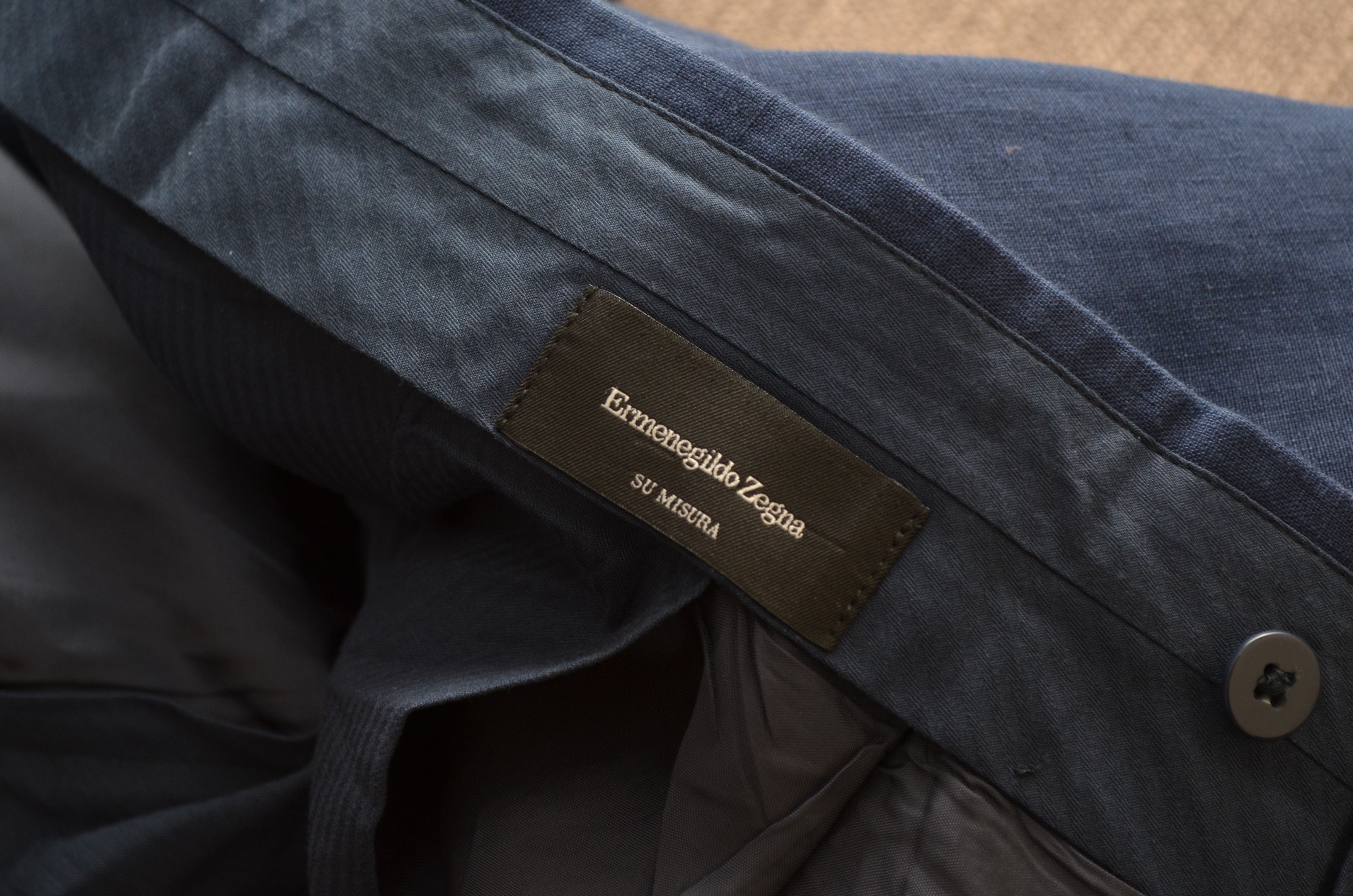 Ermenegildo Zegna × Z Zegna Ermenegildo Zegna Su Misura 100% Linen Pants Size W40 L32 Size US 44 / EU 60 - 9 Thumbnail