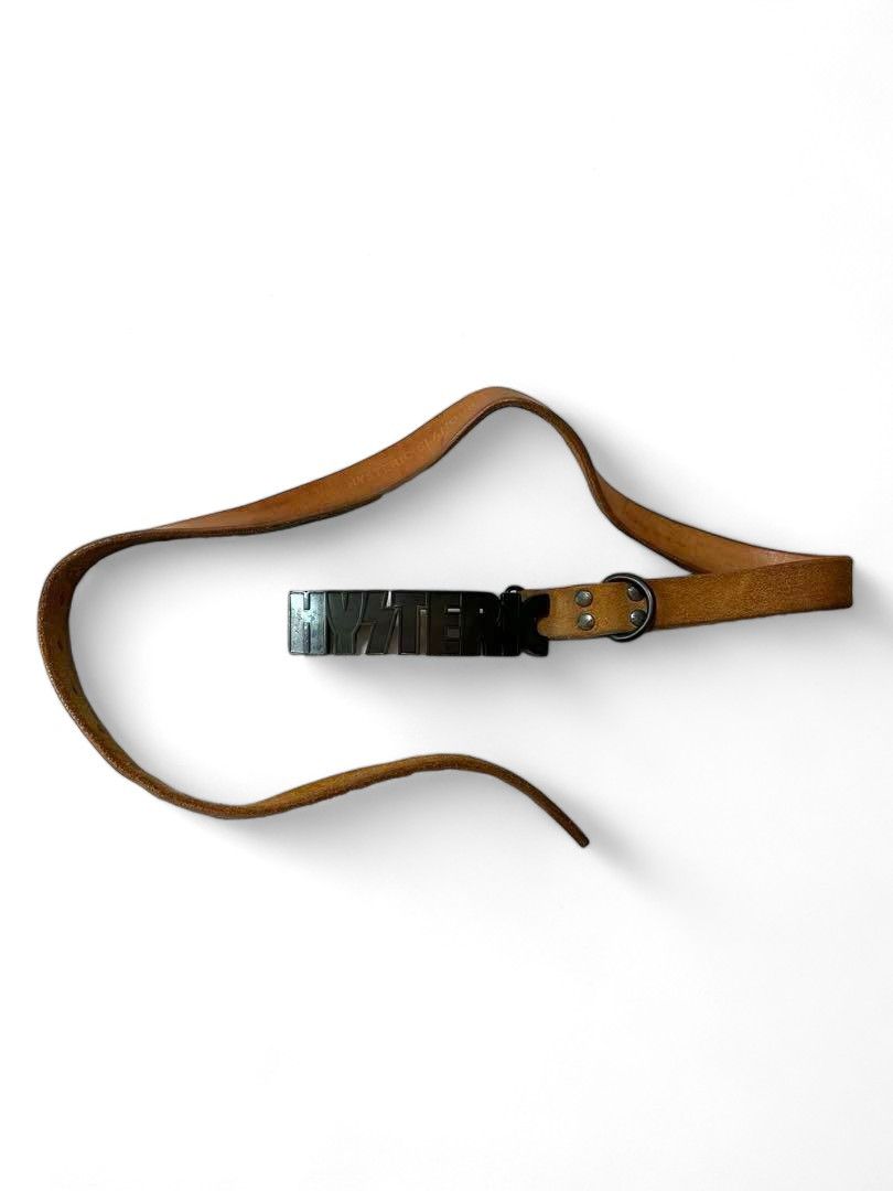 Hysteric Glamour Hysteric Glamour - brown leather belt big pendant silver Size ONE SIZE - 2 Thumbnail