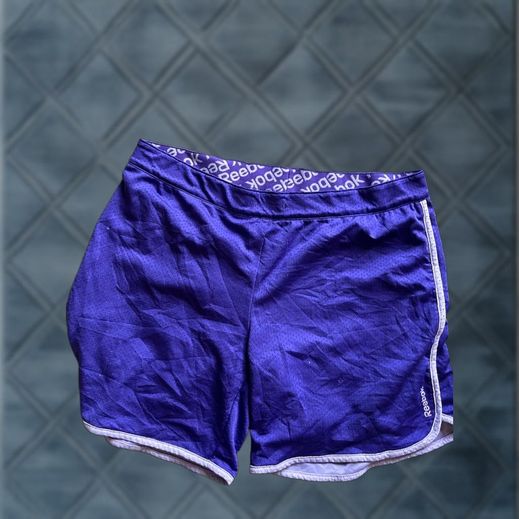 Reebok VINTAGE Reebok PlayDry Purple Athletic Shorts Women L Adult Purple, Athletic, L, Purple, 90s/2000s Dance Fitness Mens Womens Girls? Size 36" / US 14 / IT 50 - 1 Thumbnail
