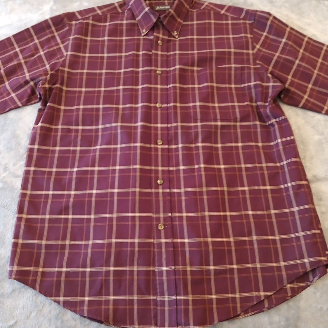 Vintage St. John's Bay Shirt Mens Large Purple Plaid Long Sleeve Button-Down Shirt Size US L / EU 52-54 / 3 - 5 Thumbnail