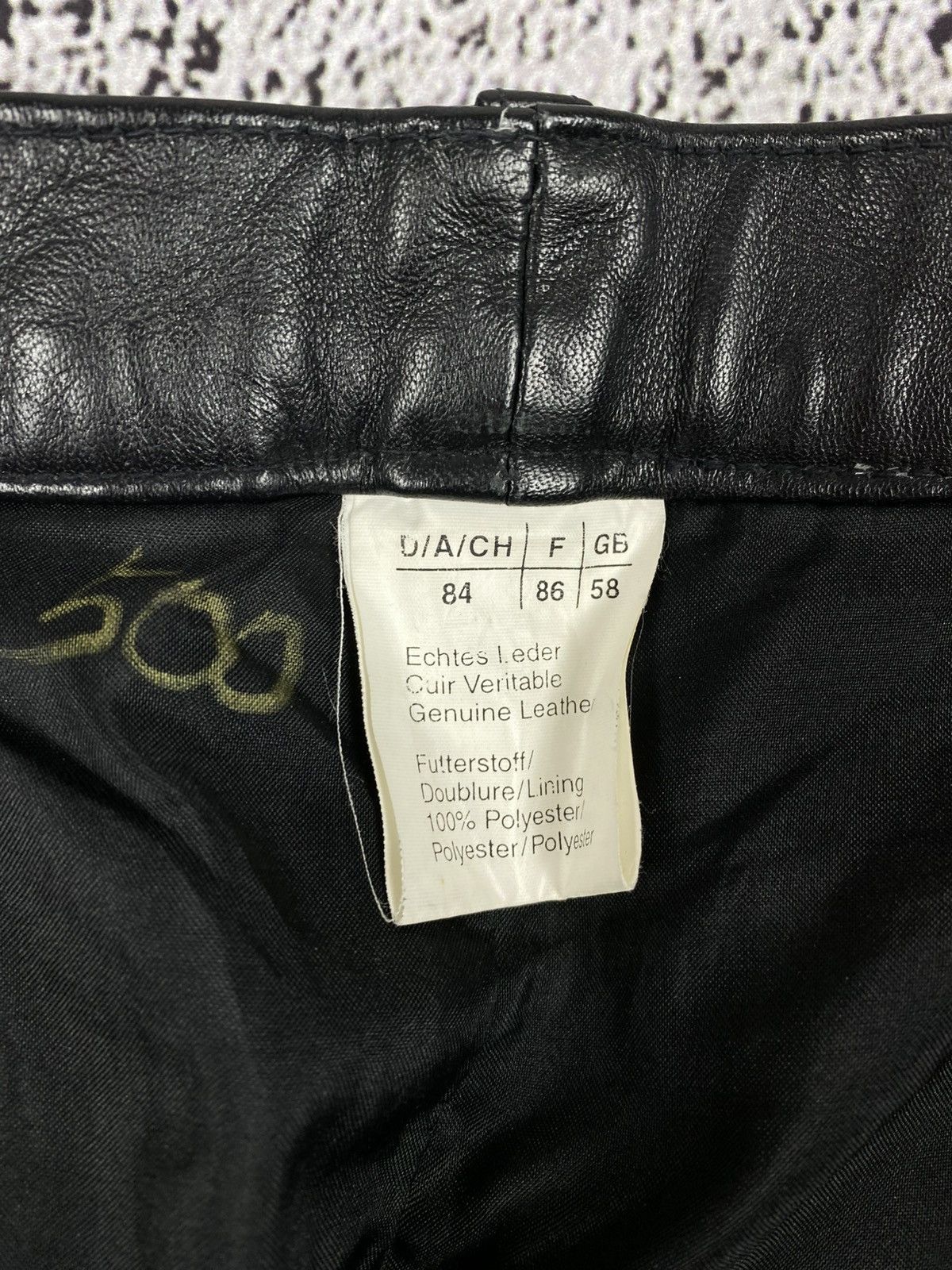 Leather Vintage Y2K opium bike leather unisex pants avantgarde Size US 30 / EU 46 - 4 Thumbnail