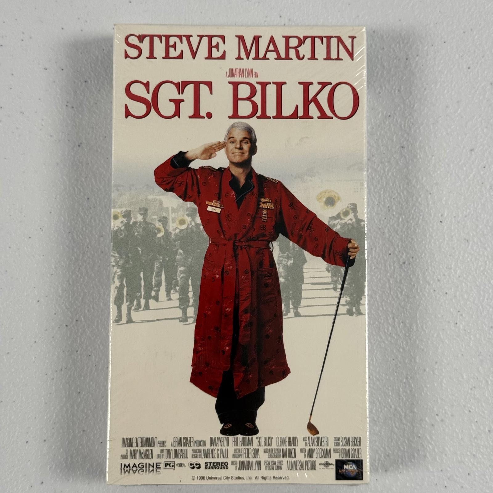Designer SGT. BILKO VHS 1996 Steve Martin DS SEALED MCA Watermarks Size ONE SIZE - 1 Thumbnail