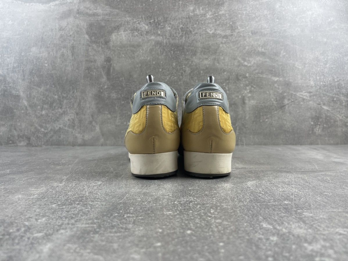 Fendi × Vintage Fendi Archives Vintage 90s Leather Monogrammed Sneakers Size US 7.5 / IT 37.5 - 6 Thumbnail