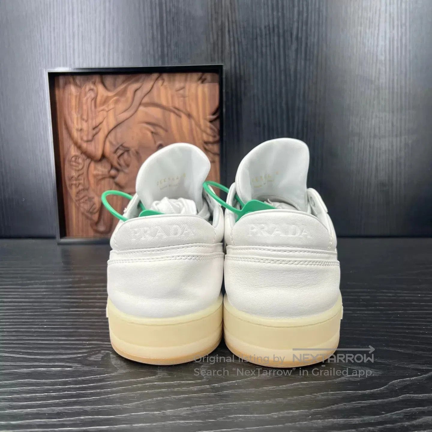 Prada Beige Low-Top Sneakers Size 9. Size US 9 / EU 42 - 2 Thumbnail