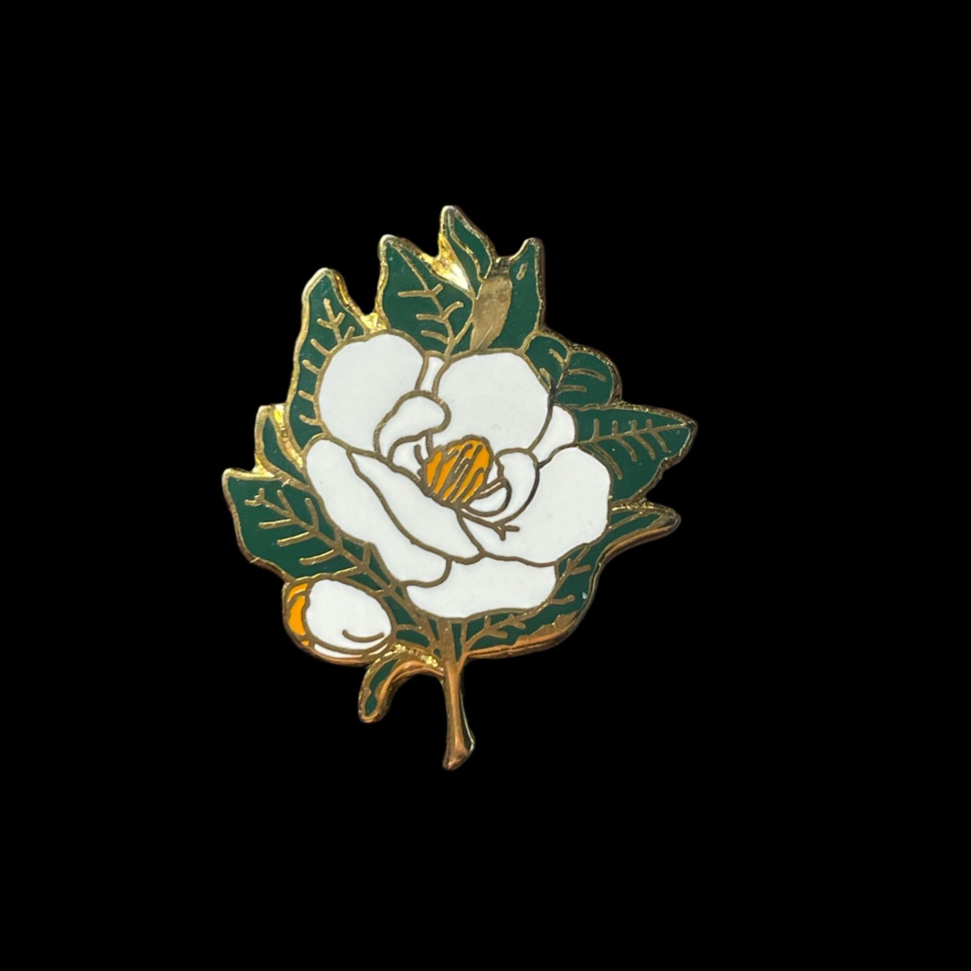 Vintage × White's Boots Magnolia White Flower Enamel Brooch Pin Vintage Size ONE SIZE - 2 Thumbnail