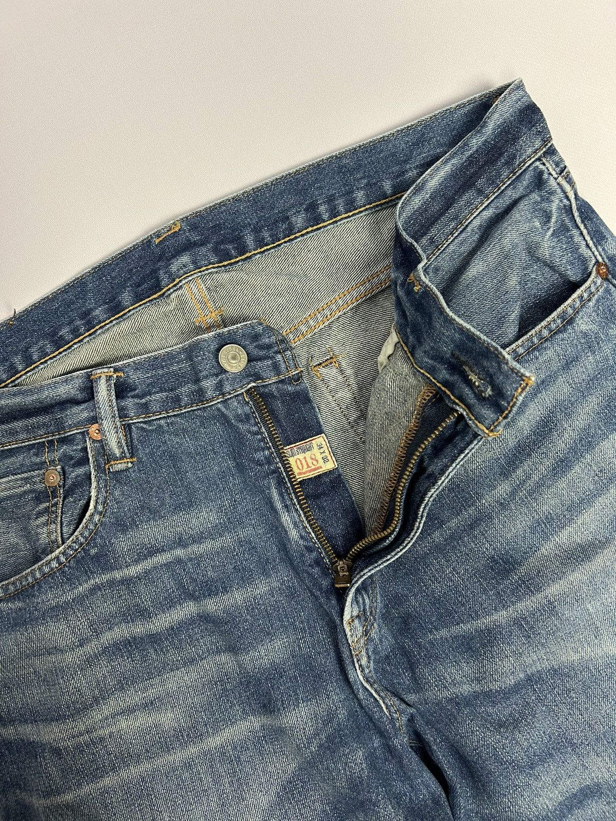 Polo Ralph Lauren × Ralph Lauren × Vintage Polo Ralph Lauren Slim Fit Blue Jeans Wash Stratford Jeans Size US 34 / EU 50 - 4 Thumbnail