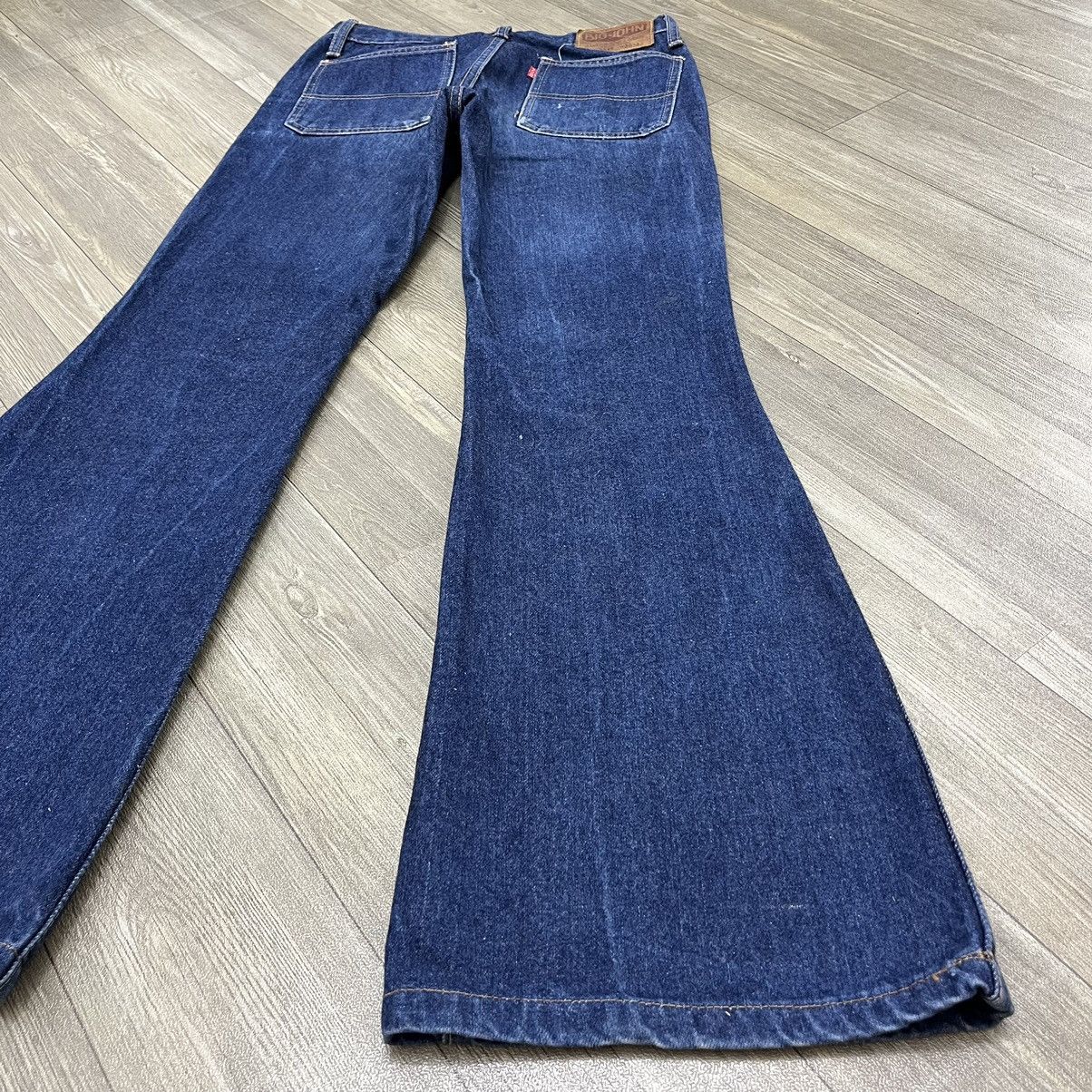 If Six Was Nine × Japanese Brand × Le Grande Bleu (L.G.B.) Vintage Big John Flared Jeans Bush Pants Style BootCut Denim Size US 27 - 19 Thumbnail
