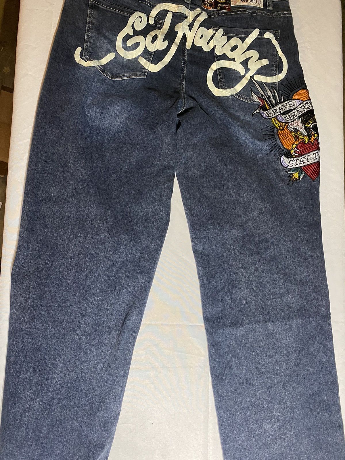 Ed Hardy × Japanese Brand Ed hardy pants Size US 26 / EU 42 - 2 Thumbnail