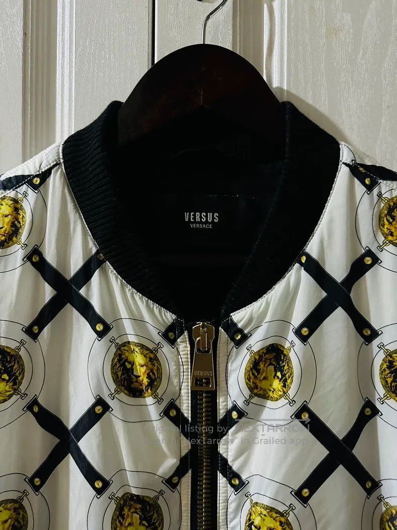 Versace Versace White flight jacket thick cotton jacket top Size US XL / EU 56 / 4 - 3 Thumbnail