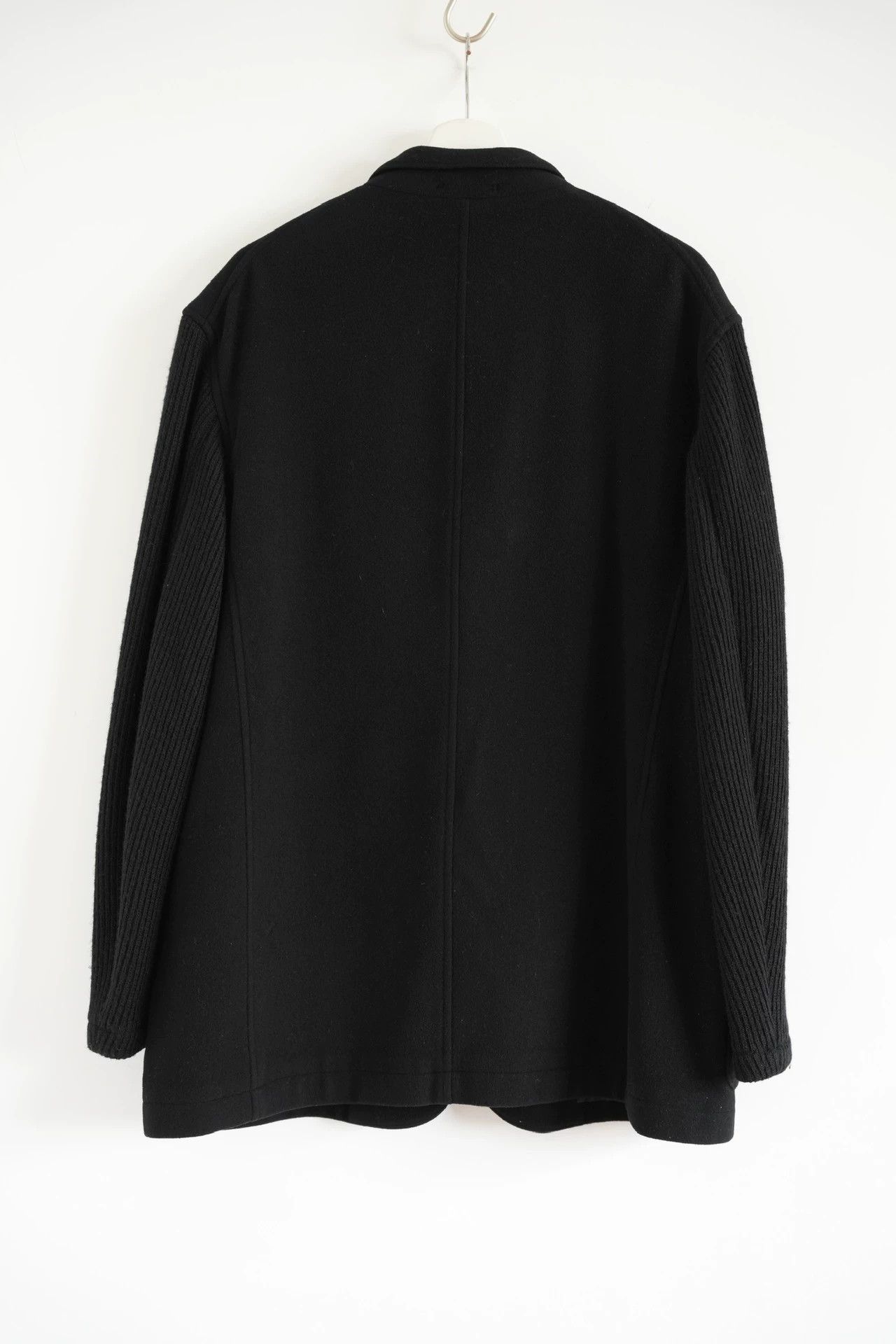 Yohji Yamamoto Yohji Yamamoto 90s Y's Knit Sleeve Cashmere Blazer Size US L / EU 52-54 / 3 - 2 Thumbnail