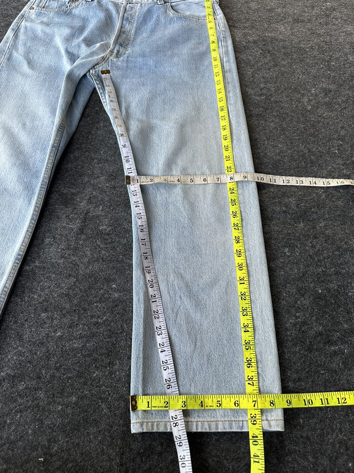 Levi's Levis 501 Made in Usa Vintage Denim 36x28.5 D538 Size US 35 - 17 Thumbnail