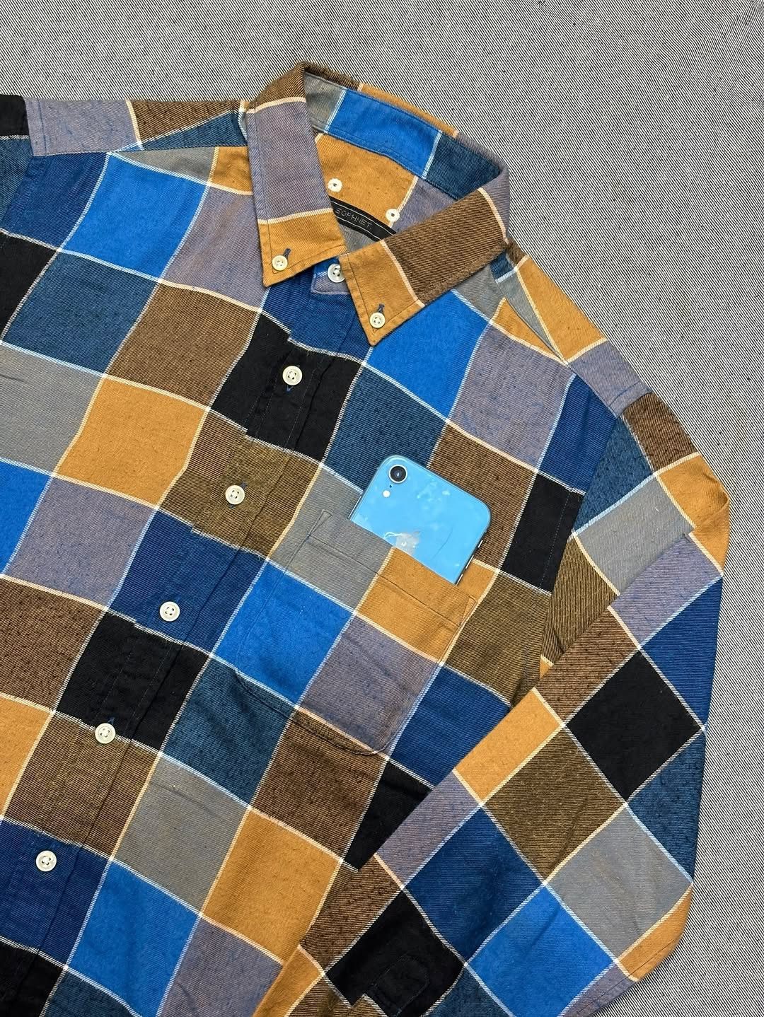 Japanese Brand SHOPNET JAPAN BUTTON DOWN PLAID SHIRT Size US M / EU 48-50 / 2 - 8 Thumbnail