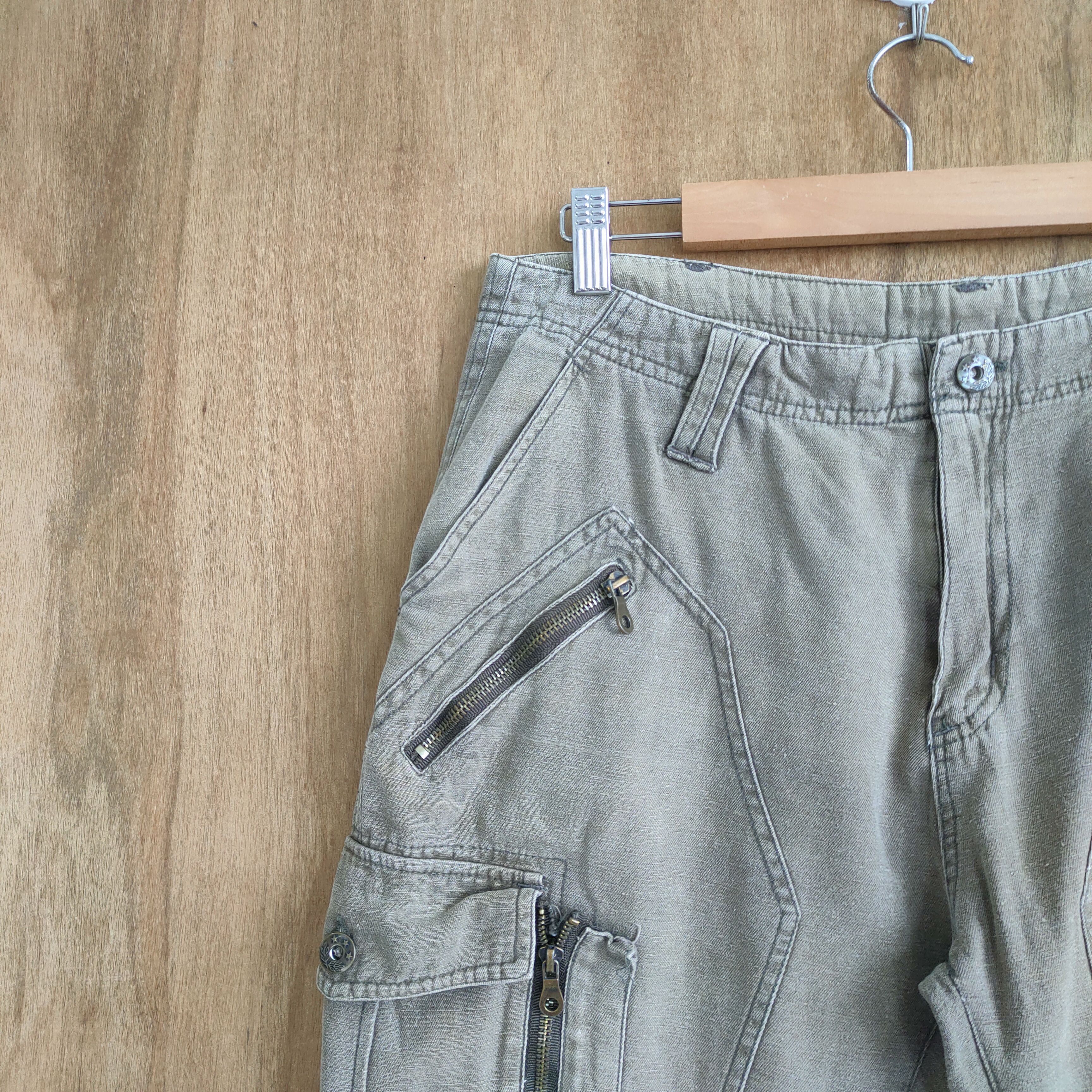 If Six Was Nine × Japanese Brand SIX STAR DOUBLE KNEE FADED CARGO PANTS Size US 33 - 4 Thumbnail