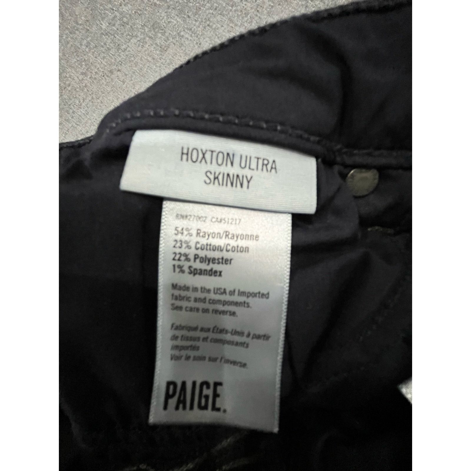 Paige Paige Jeans Hoxton Ultra Skinny High Rise Dark Wash Jeans 26 Size 26" / US 2 / IT 38 - 6 Thumbnail