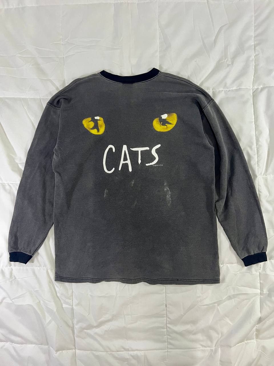Vintage Vintage Faded Cats Movie Vneck Longsleeve Size US M / EU 48-50 / 2 - 8 Thumbnail