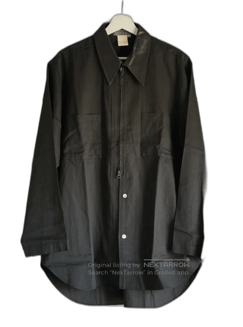 Yohji Yamamoto Leather Collar Shirt