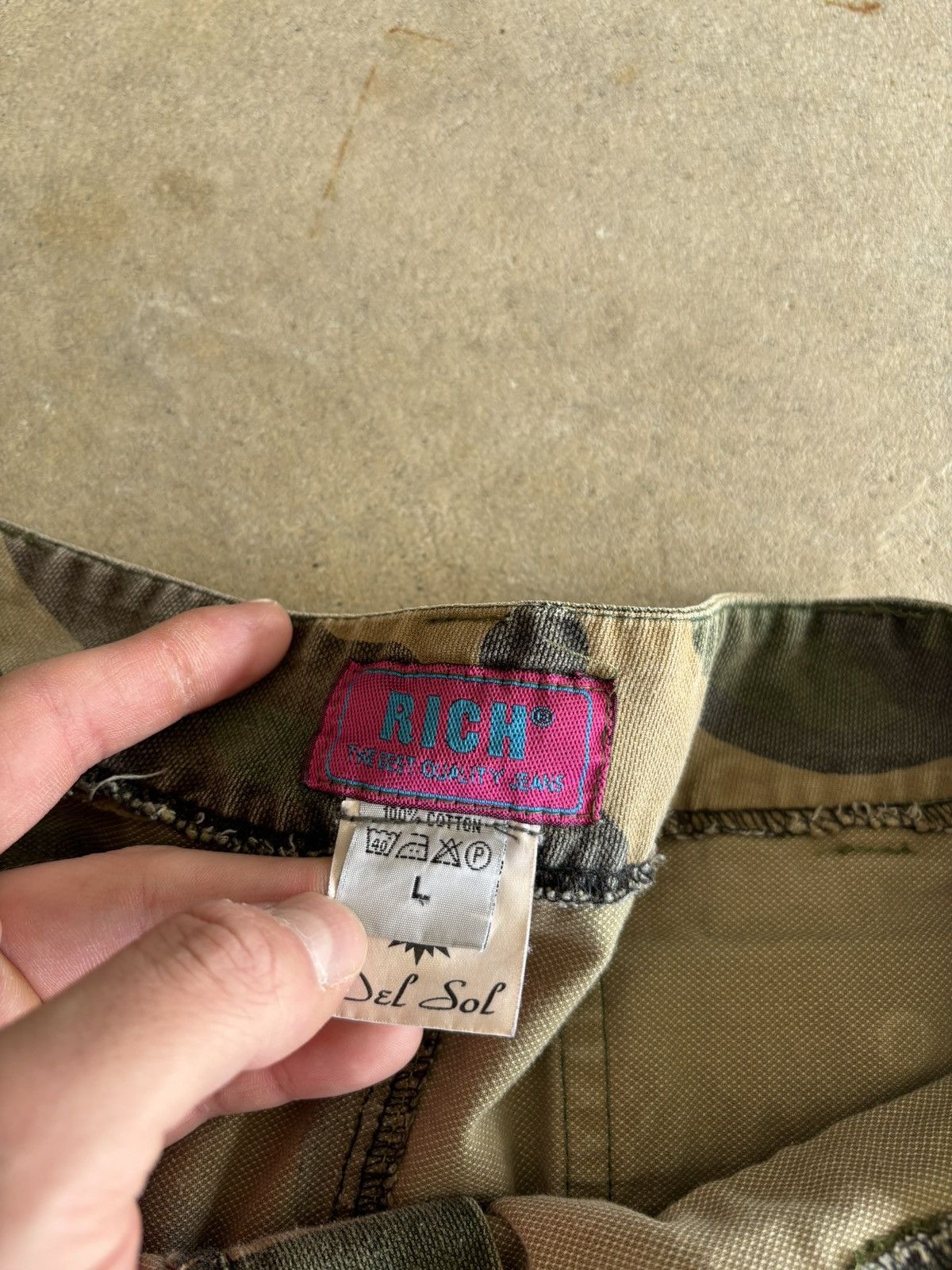 Other Vintage Woodland Camo Rich Del Sol Pleated Skirt Size 30" / US 8 / IT 44 - 5 Thumbnail