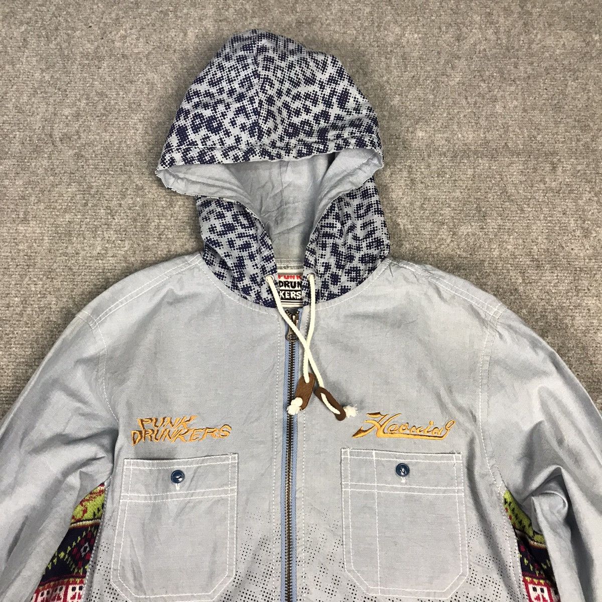 Japanese Brand PUNK DRUN KERS ZIPPER HOODIES JACKET Size US M / EU 48-50 / 2 - 4 Thumbnail