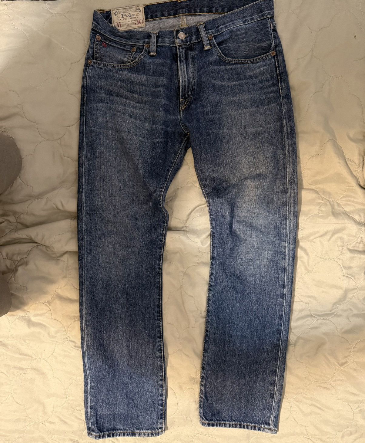Polo Ralph Lauren Vintage Polo Ralph Lauren Varick Slim Straight Blue Jeans Size US 31 - 1 Thumbnail