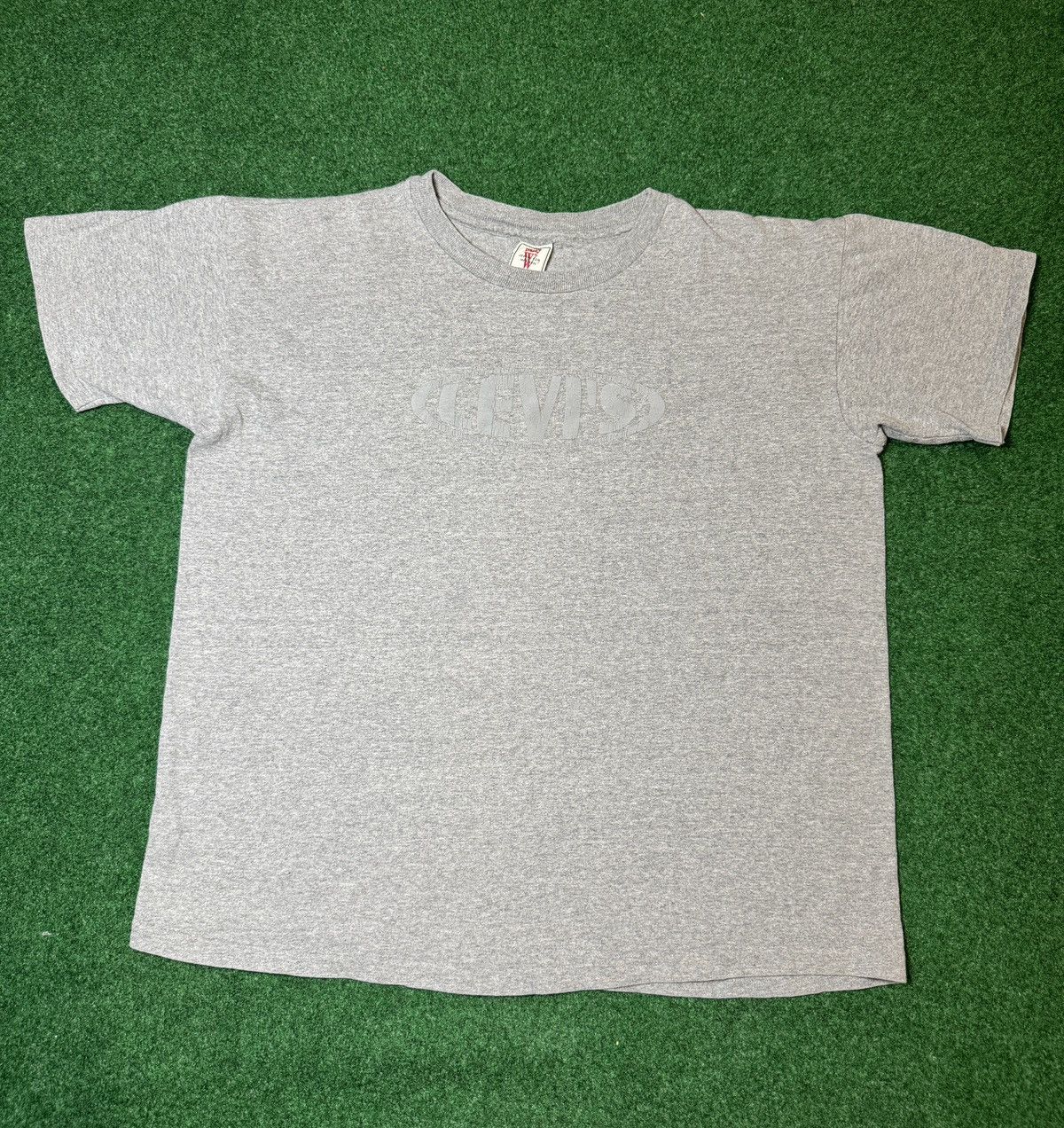 Levi's × Vintage Vintage Levi’s Womens Small Gray Baby Tee T Shirt Size S / US 4 / IT 40 - 1 Thumbnail
