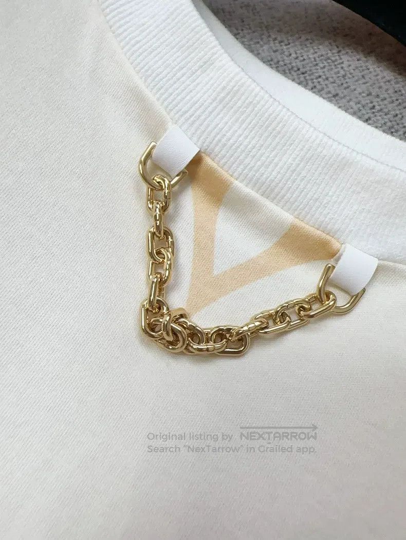 Louis Vuitton Louis Vuitton Orange big logo lotus leaf sleeve gradient p Size M / US 6-8 / IT 42-44 - 5 Thumbnail