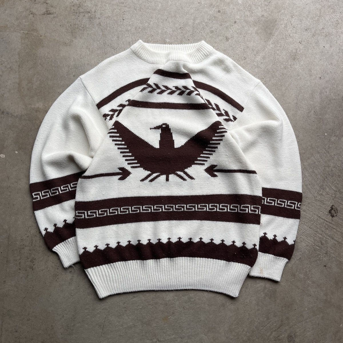 Vintage Vintage 90’s Aztec Style Pullover Knit Sweater Size US M / EU 48-50 / 2 - 1 Thumbnail