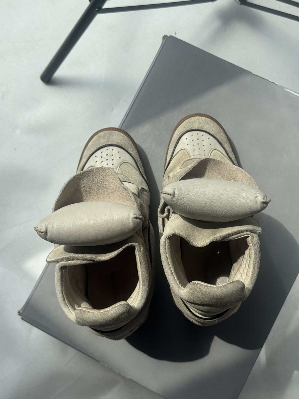 Isabel Marant Rare Isabel Marant Bekett sneakers shoes beige Suede Wedge Size US 8 / IT 38 - 16 Thumbnail