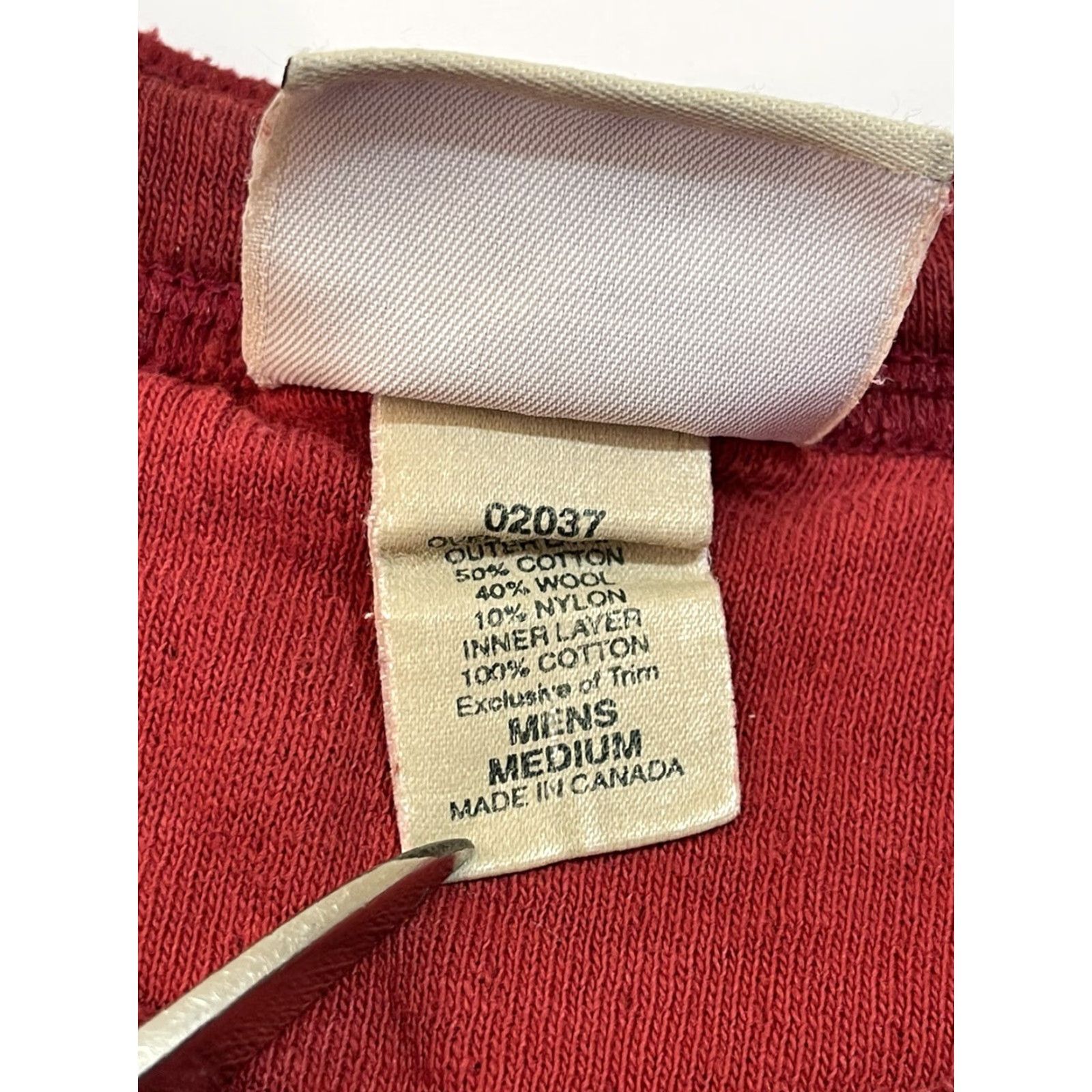 Vintage VINTAGE L.L. Bean River Driver Thermal Shirt Wool Blend Henley Red 90s Mens Size L Shirt Size US L / EU 52-54 / 3 - 4 Thumbnail