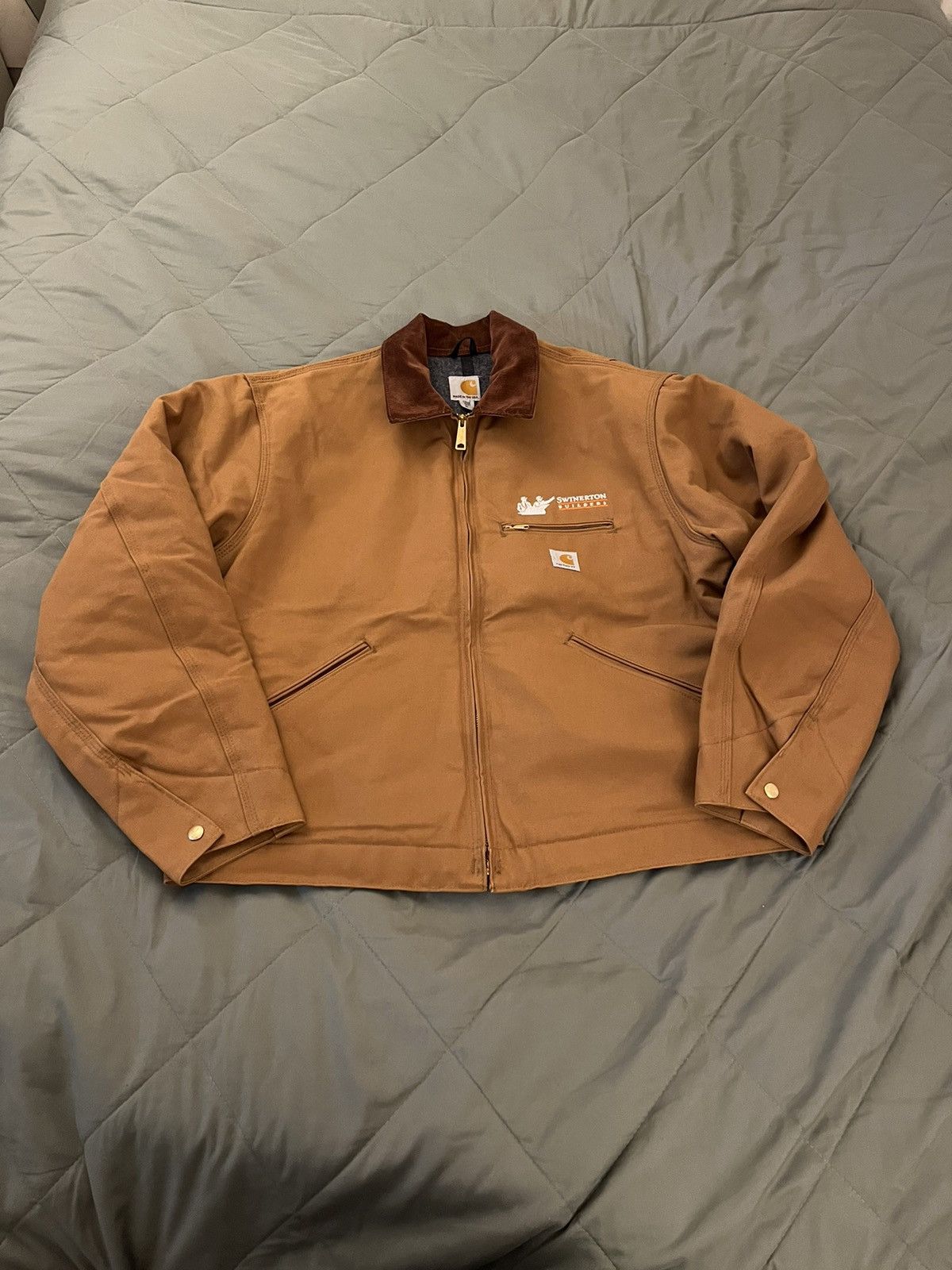 image of Carhartt Detroit Blanket Lined Jacket in Brown, Men's (Size XL)