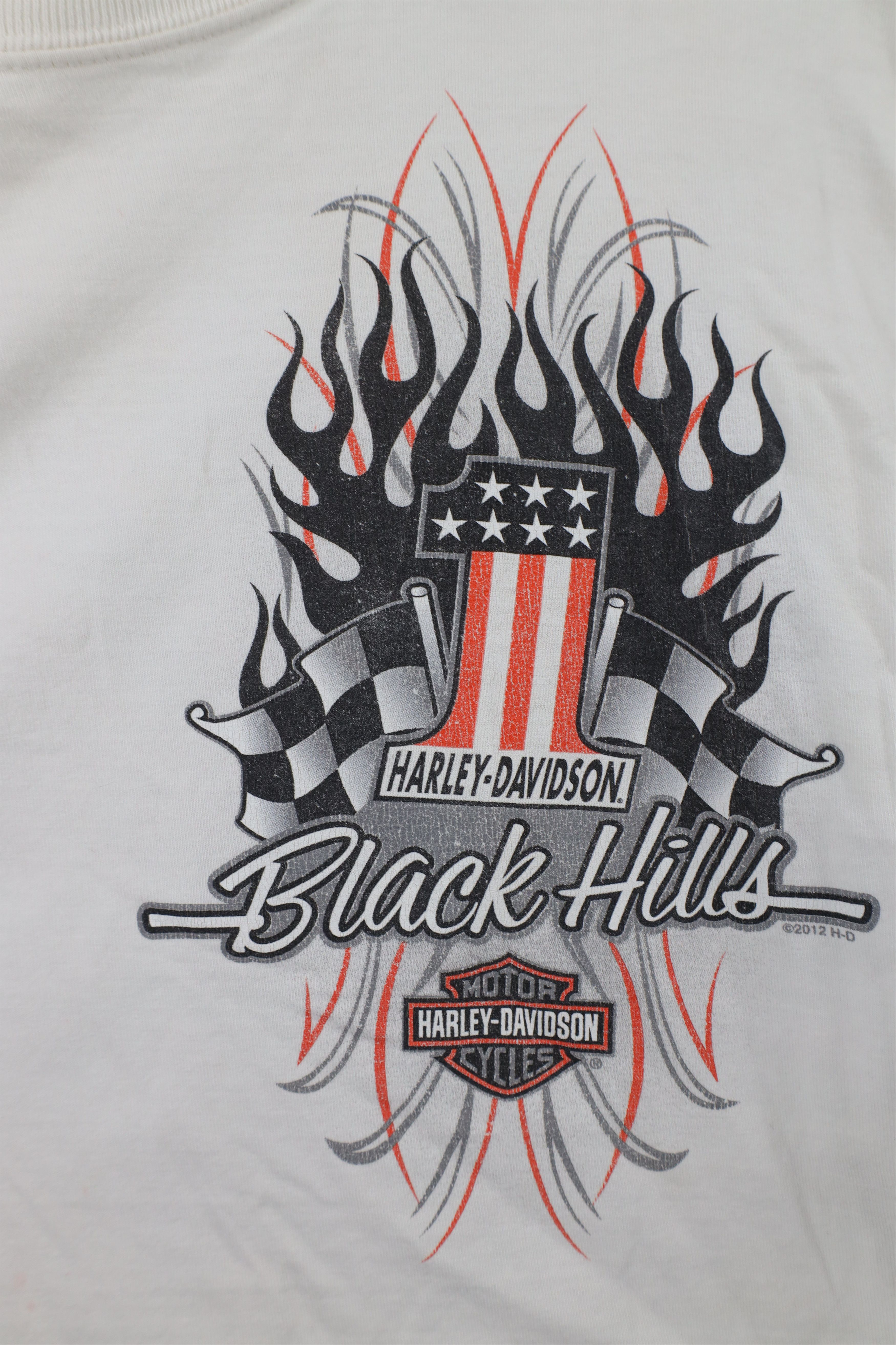 Harley Davidson × Vintage Vintage Y2K Harley Davidson Tribal Fire Flames T-Shirt Size US M / EU 48-50 / 2 - 4 Thumbnail