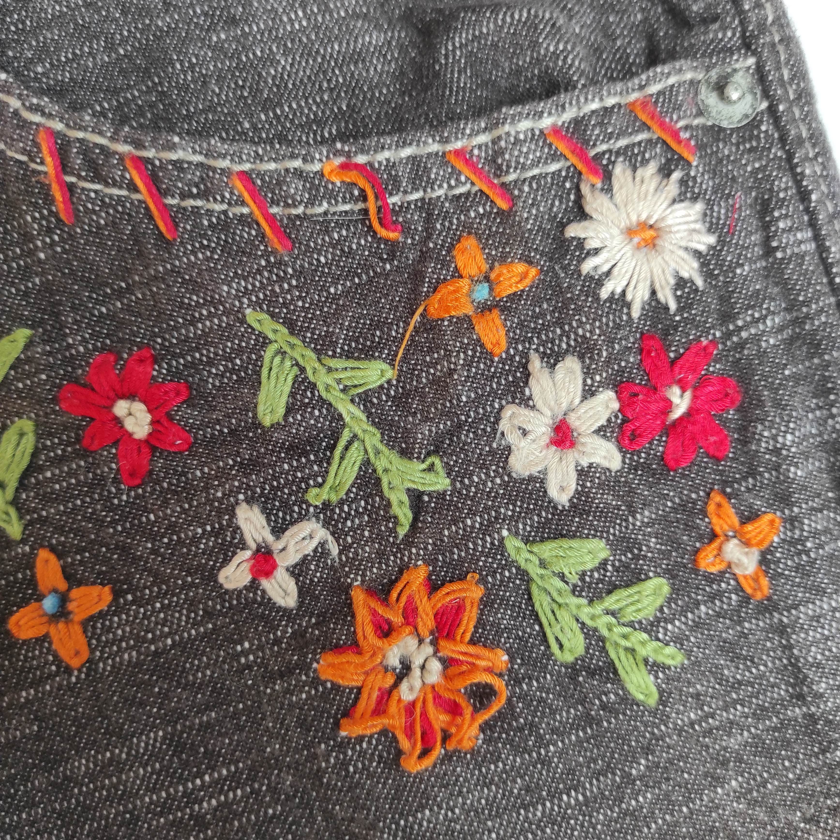 Beauty Beast Japanese Brand Wild Khakis Embroider Hand Stitching Jeans Size US 30 / EU 46 - 6 Thumbnail