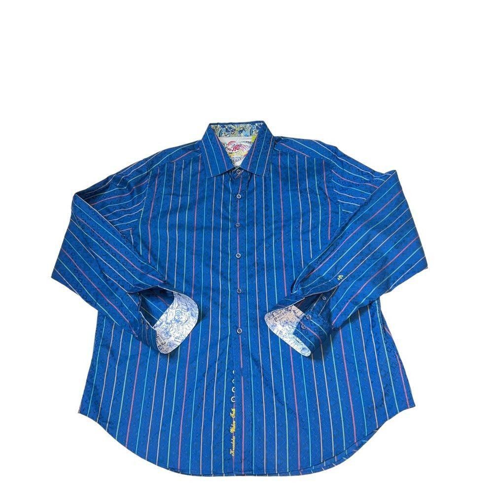 Robert Graham Robert Graham Blue Button Down Dress Shirt Size 2XL Size 48R - 7 Thumbnail