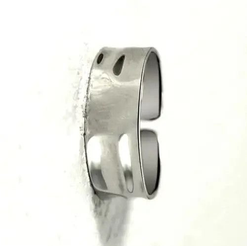 Designer × Japanese Brand Punkrock Shiny Tiny Float Shine Silver Ring Size ONE SIZE - 2 Thumbnail