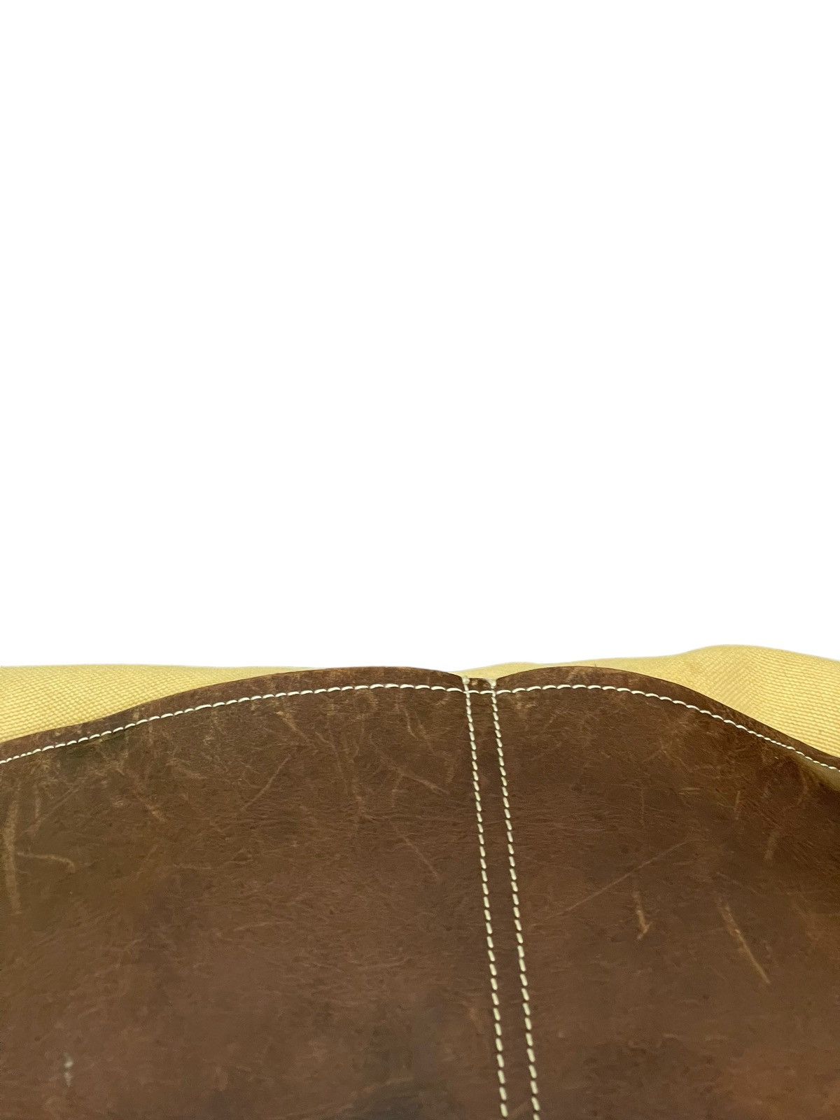 Japanese Brand Leather Patina Cotton Paquet Cross Body Bag 4🟩 Size ONE SIZE - 10 Thumbnail