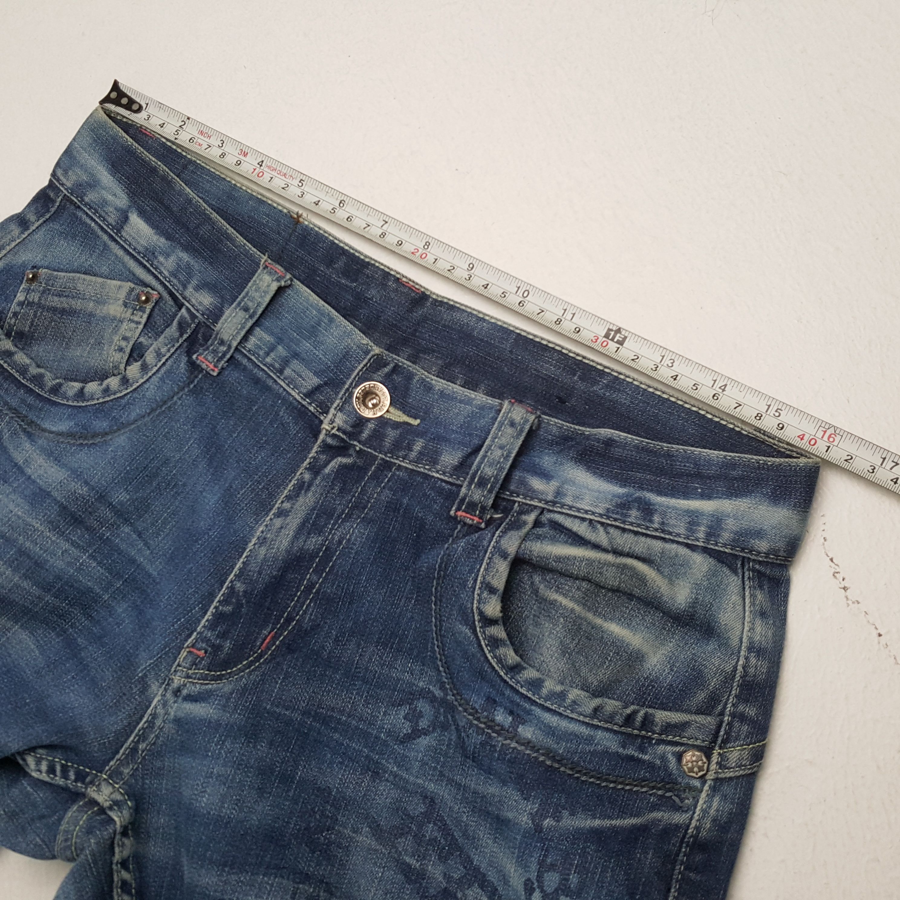 Christian Audigier × Ed Hardy × Vintage ED HARDY Skulls Design Rock Punk Streetwear Style Jeans Size US 32 / EU 48 - 7 Thumbnail