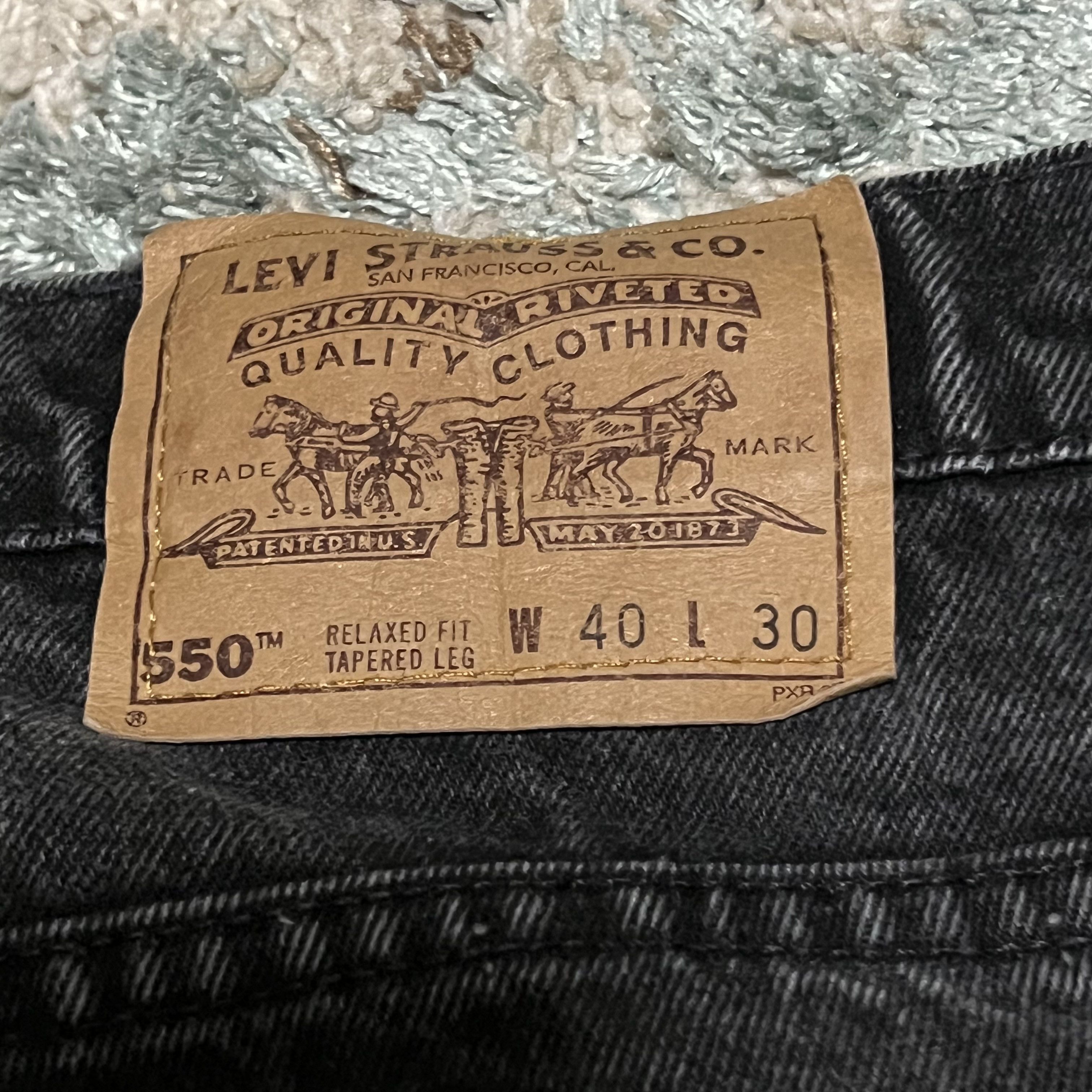 Levi's × Vintage Vintage Levis 550 Orange Tab Relaxed Tapered Jeans 36x29 Size US 36 / EU 52 - 5 Thumbnail