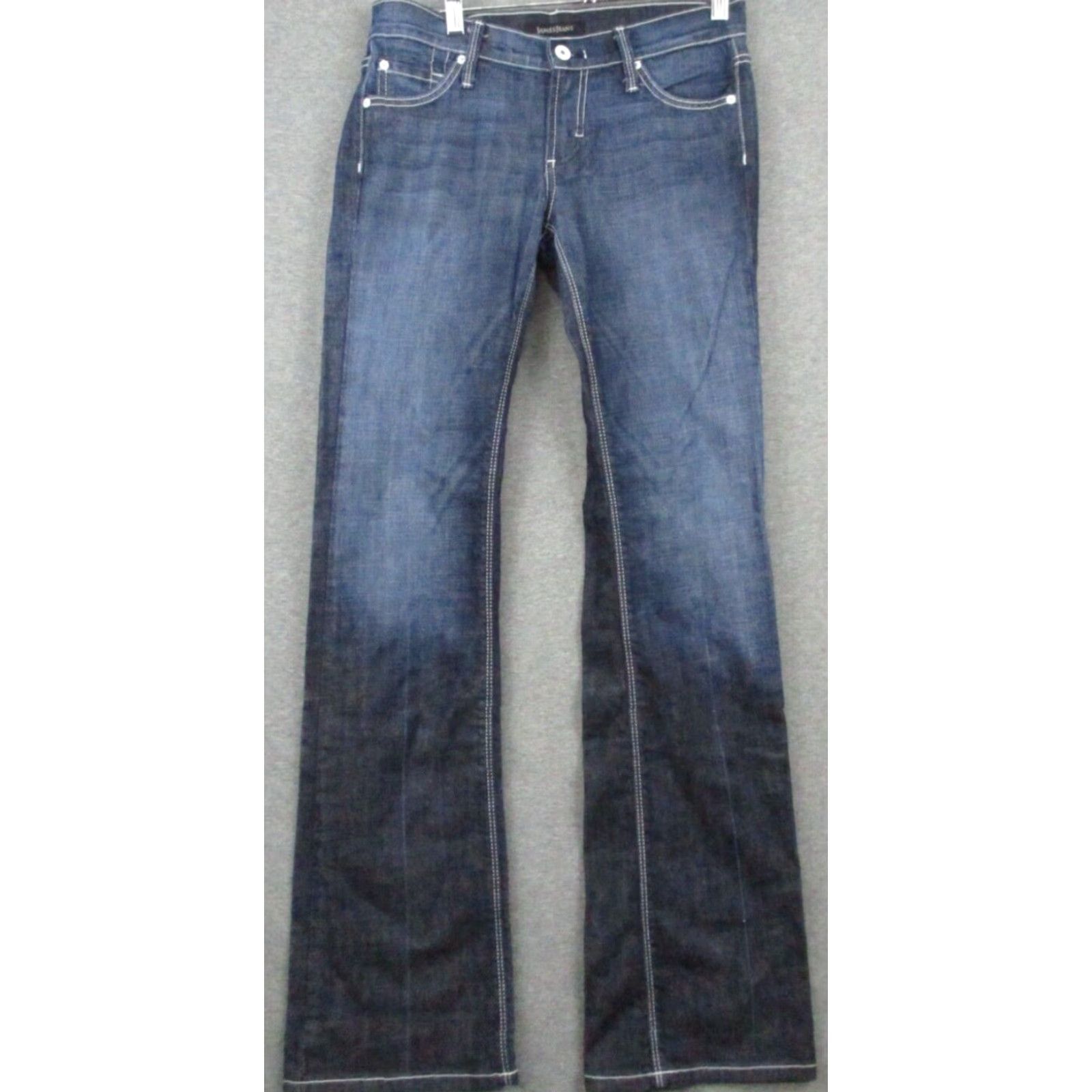 Vintage James Jeans Bootcut Jeans 27 Dark Blue Wash Ombre Stretch Comfort Women Size 27" / US 4 / IT 40 - 2 Thumbnail
