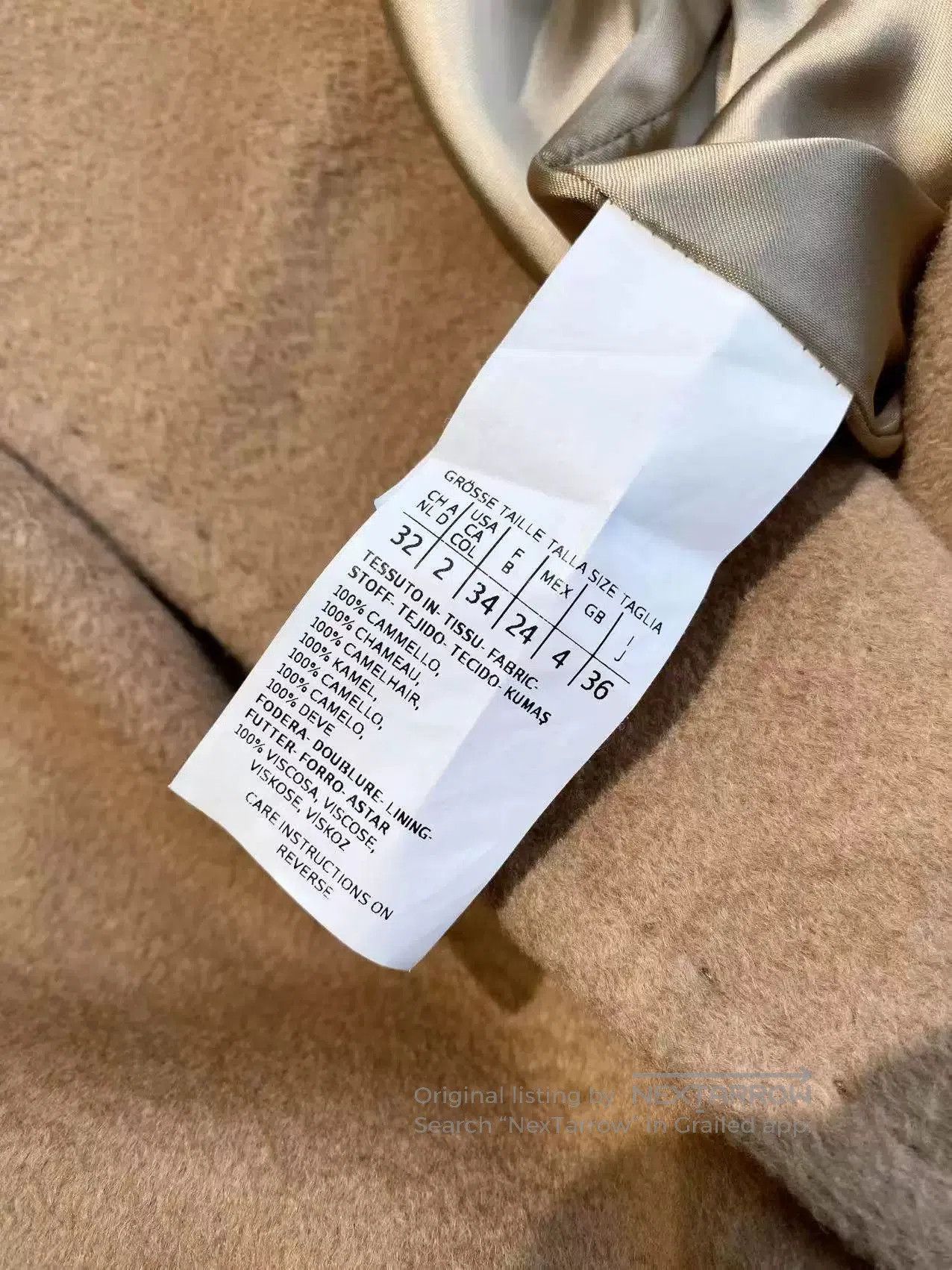 Other Max Mara Camel Wool Belted Coat. Size US XS / EU 42 / 0 - 5 Thumbnail