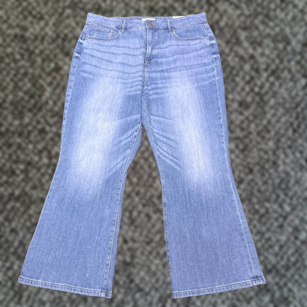 Loft LOFT Jeans Womens 14/32 High Waist Stretch Cropped Denim 5-Pocket Blue Vintage No Size 36" / US 14 / IT 50 - 1 Thumbnail