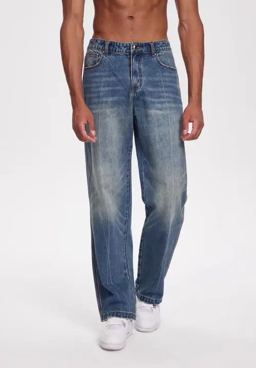 VIBE Vintage washed straight leg heavyweight rare jeans Size US 32 / EU 48 - 6 Thumbnail