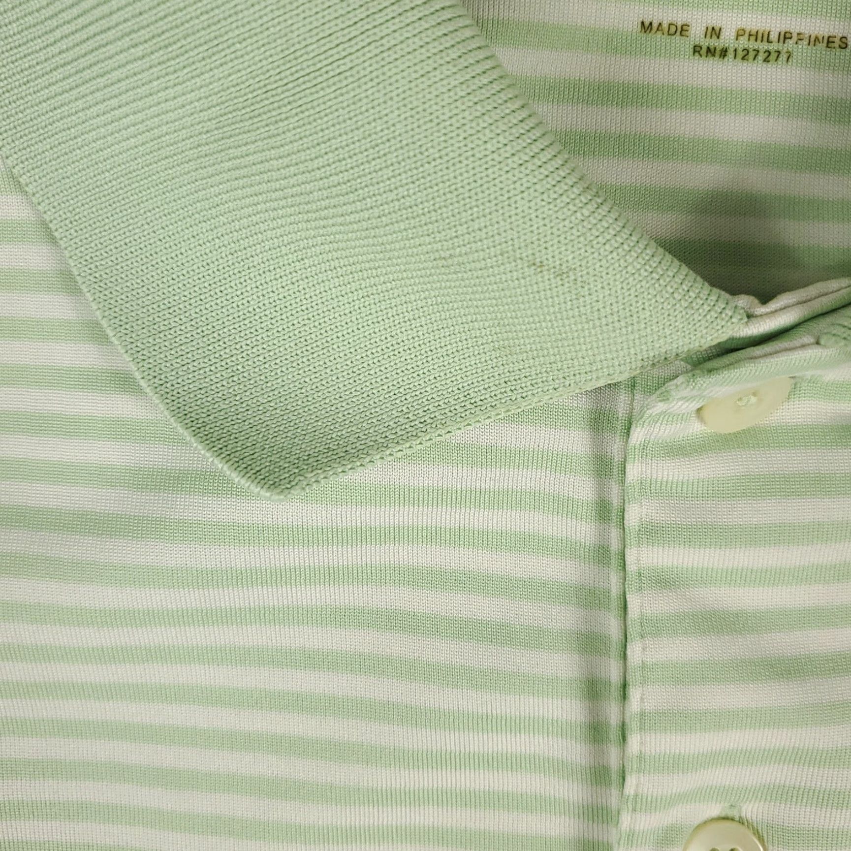 Vintage Donald Ross Golf Polo Shirt Striped Short Sleeve Mens XL Green Casual Polo Shirt Size US XL / EU 56 / 4 - 5 Thumbnail